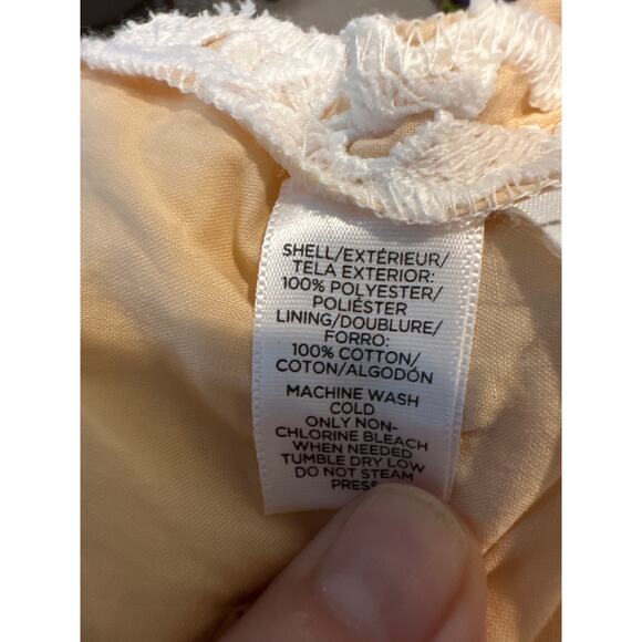 Women’s The Loft Sleeveless Dress Peach / Cream Size 12 - Picture 5 of 5